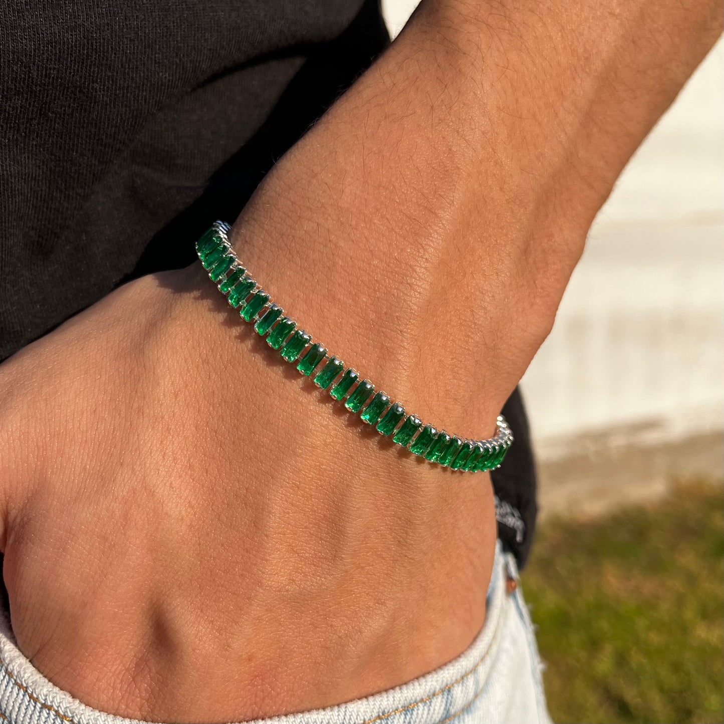 Pulsera Tennis Rectángulos