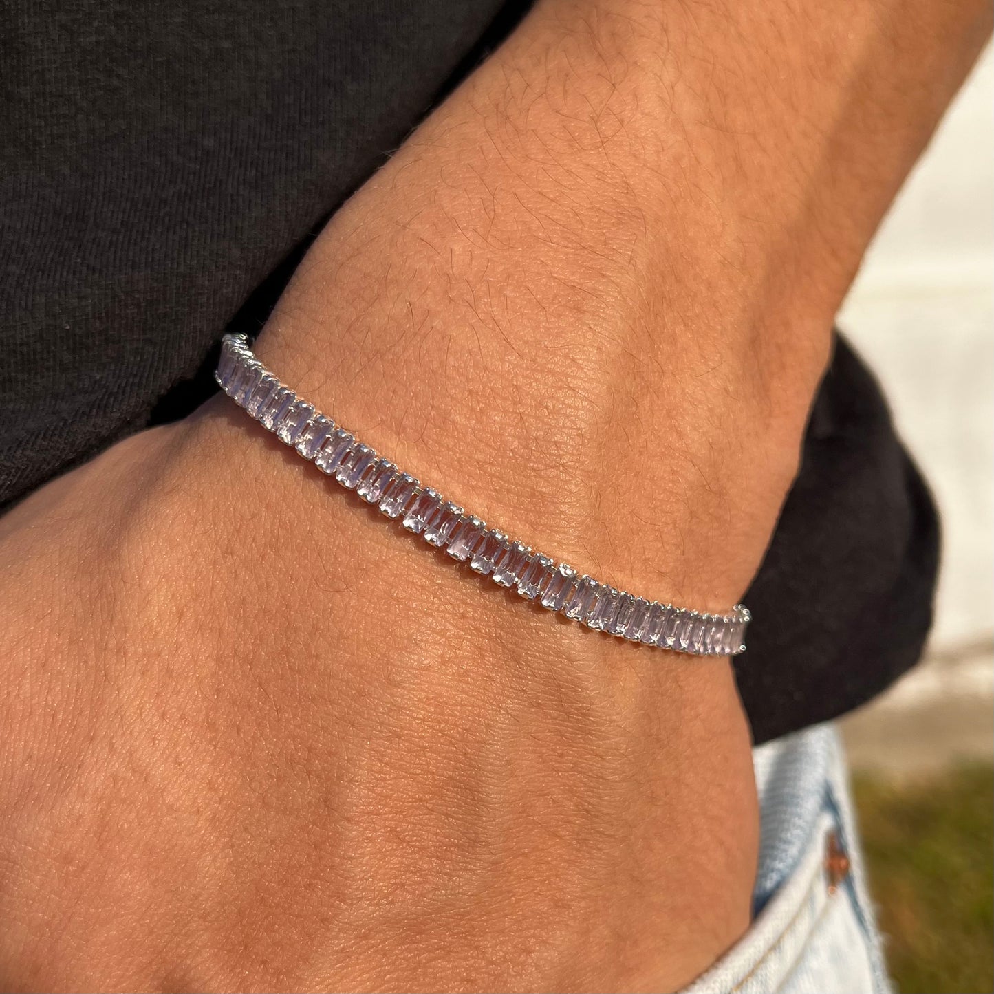 Pulsera Tennis Rectángulos