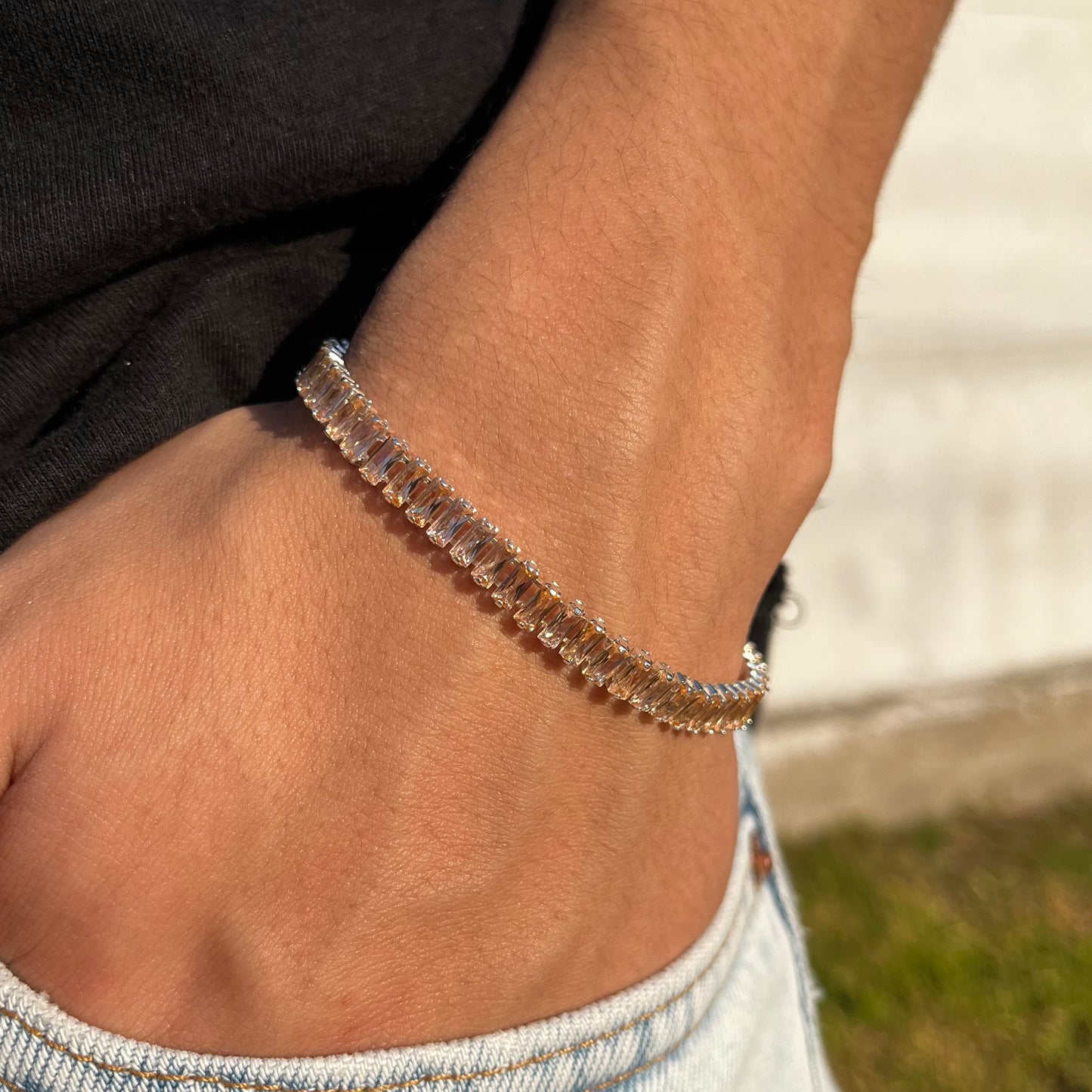 Pulsera Tennis Rectángulos