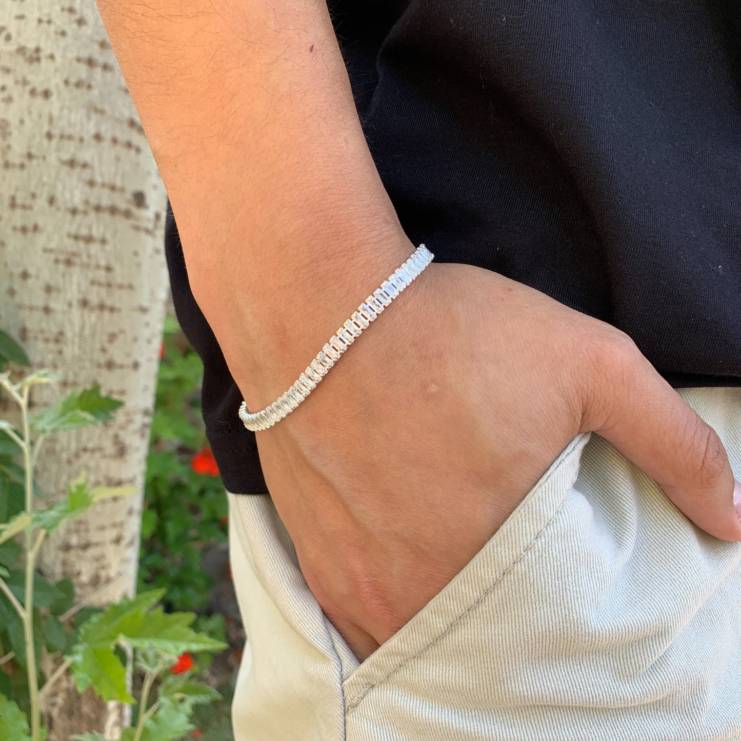 Pulsera Tennis Rectángulos
