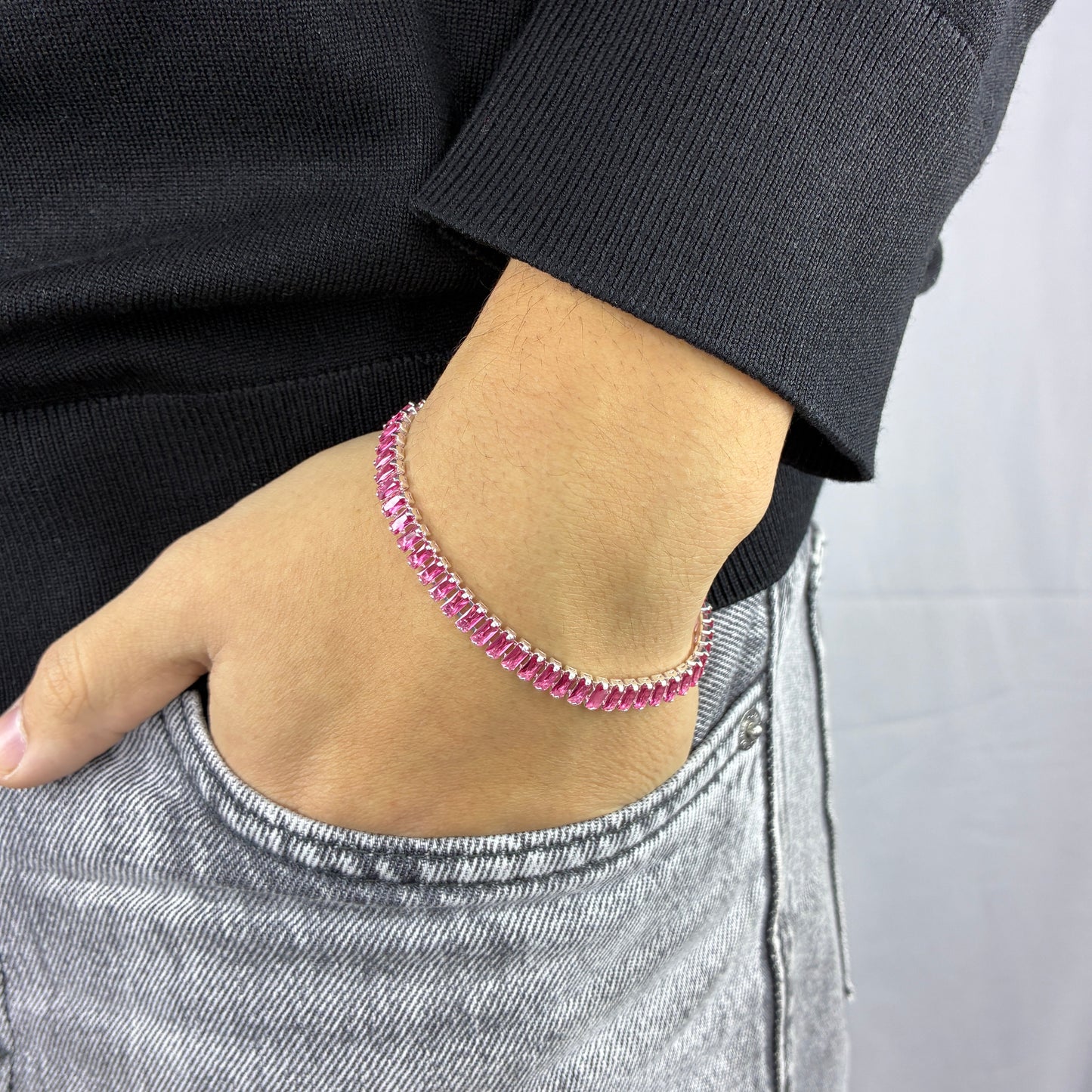 Pulsera Tennis Rectángulos