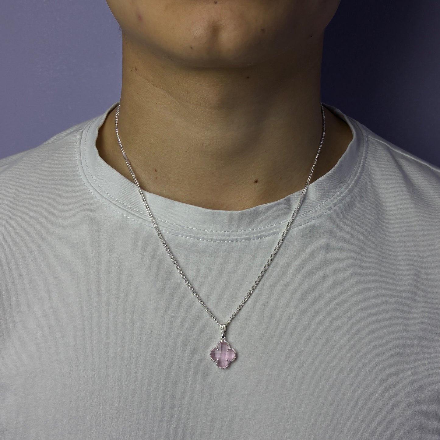 Lucky Clover Pendant - Rosa