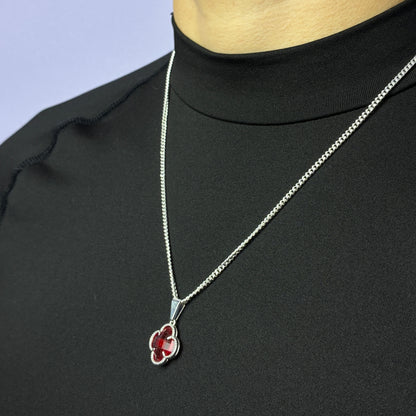 Lucky Clover Pendant - Rojo