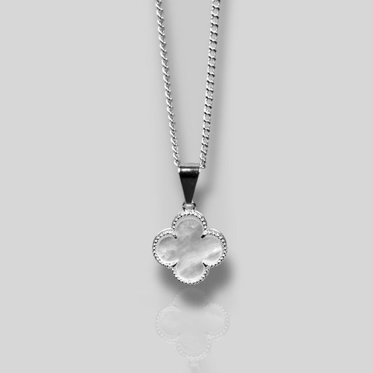 Collar Trébol Blanco